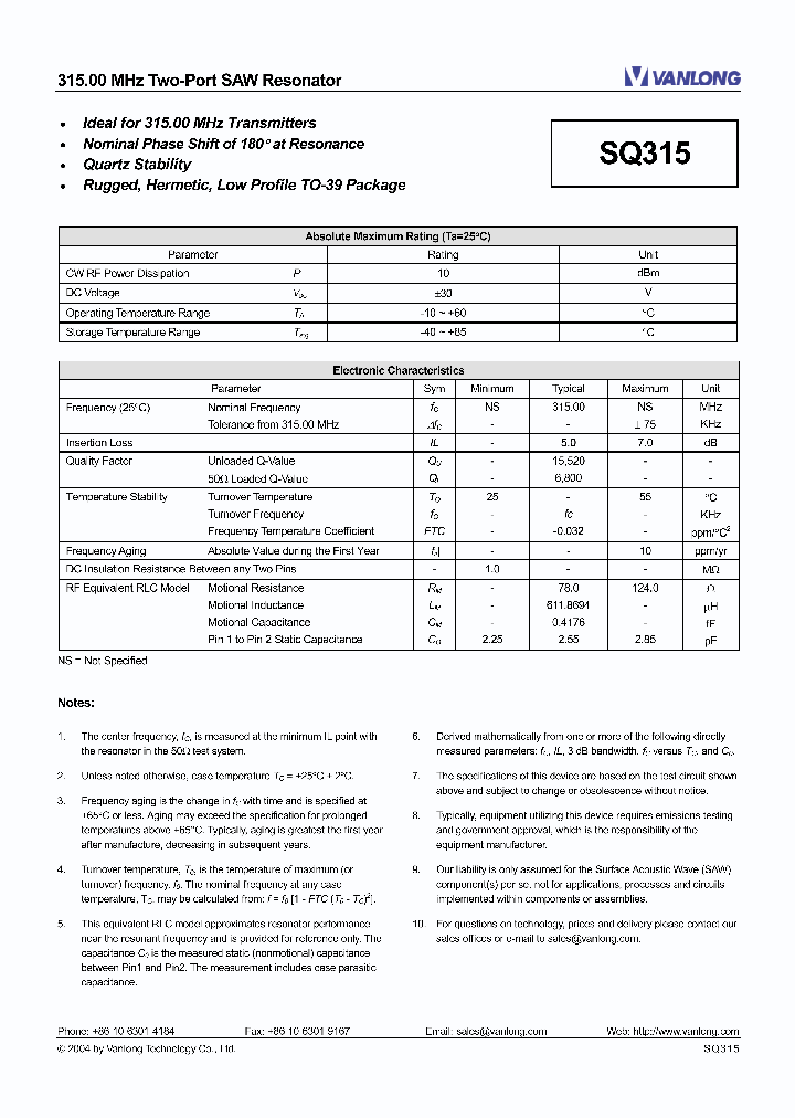 SQ315_7493542.PDF Datasheet