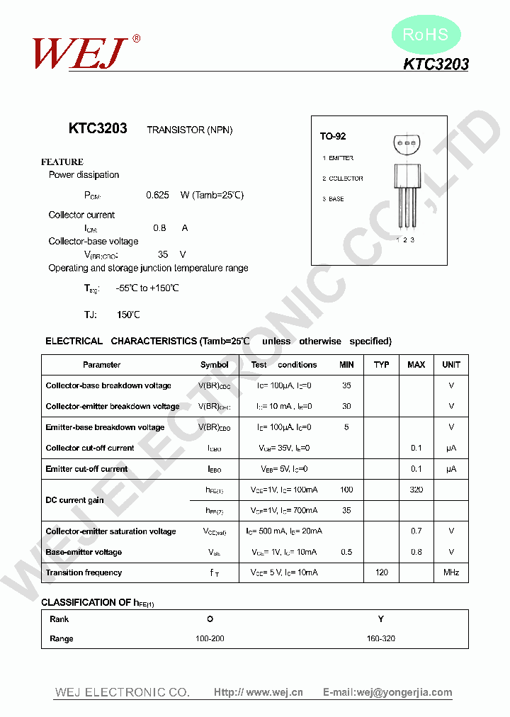 KTC3203_7500799.PDF Datasheet