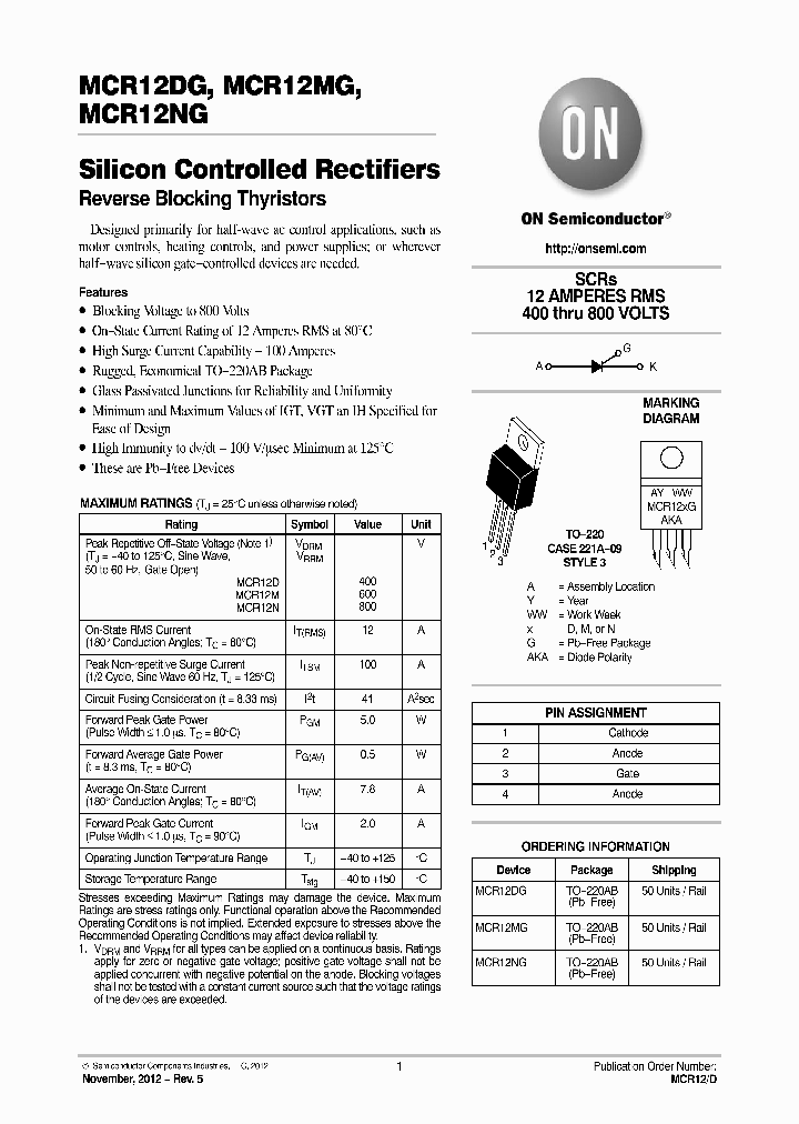 MCR12DG_7503276.PDF Datasheet