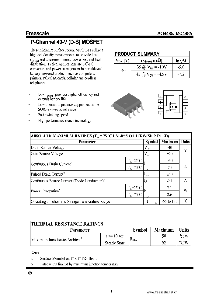 AO4485_7509443.PDF Datasheet