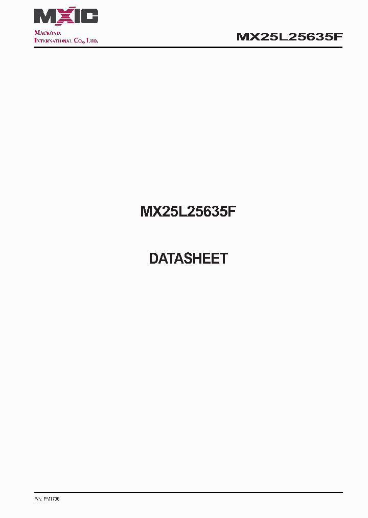 MX25L25635F_7527508.PDF Datasheet