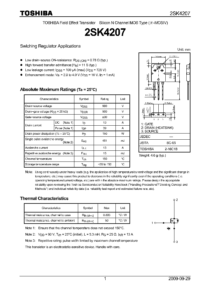 2SK4207_7531971.PDF Datasheet