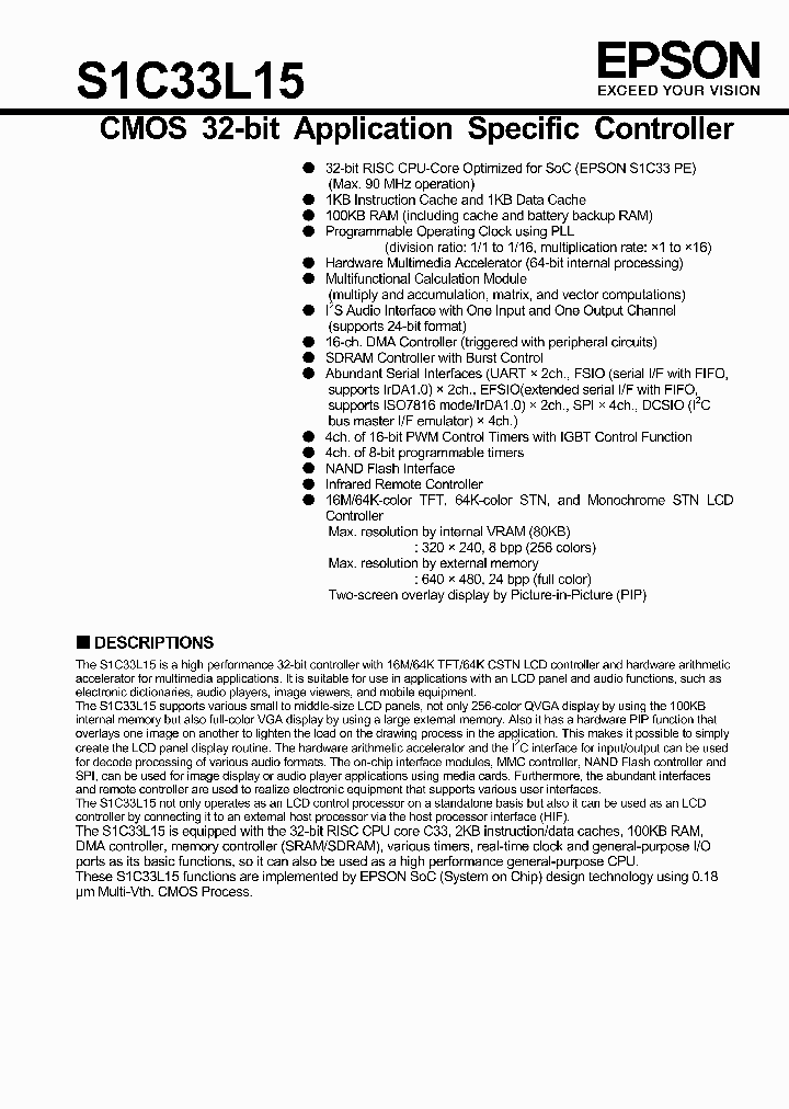 S1C33L15_7533048.PDF Datasheet