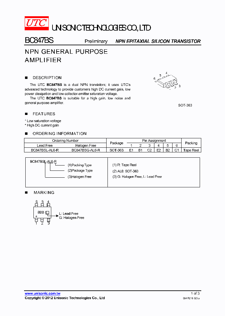 BC847BSL-AL6-R_7541508.PDF Datasheet