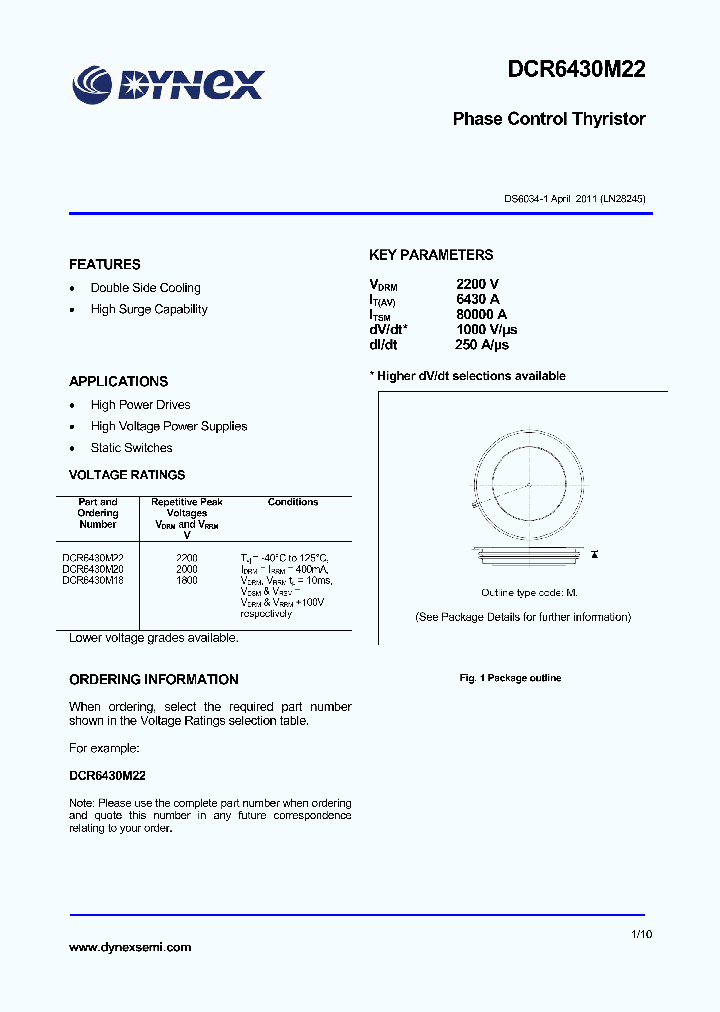 DCR6430M18_7546578.PDF Datasheet