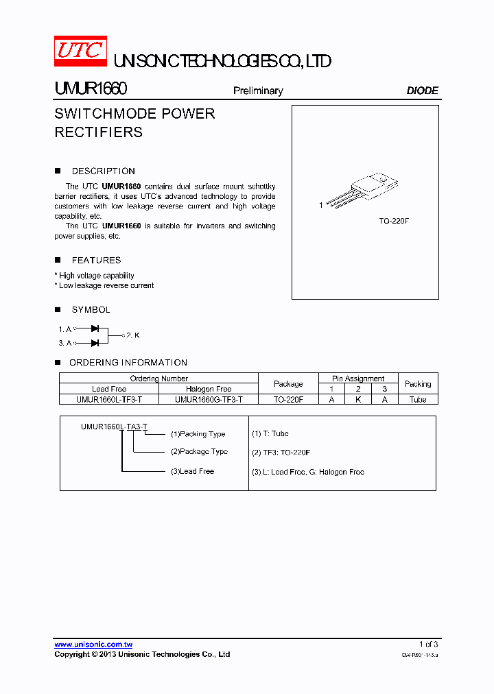 UMUR1660G-TF3-T_7546807.PDF Datasheet