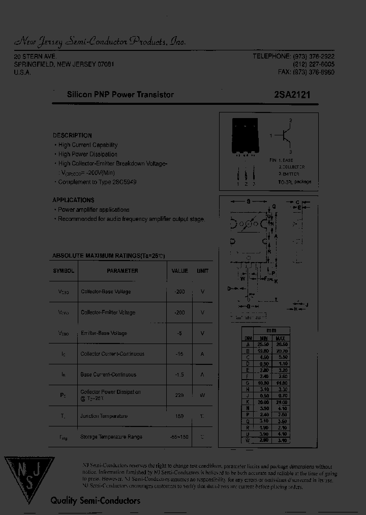 2SA2121_7559372.PDF Datasheet