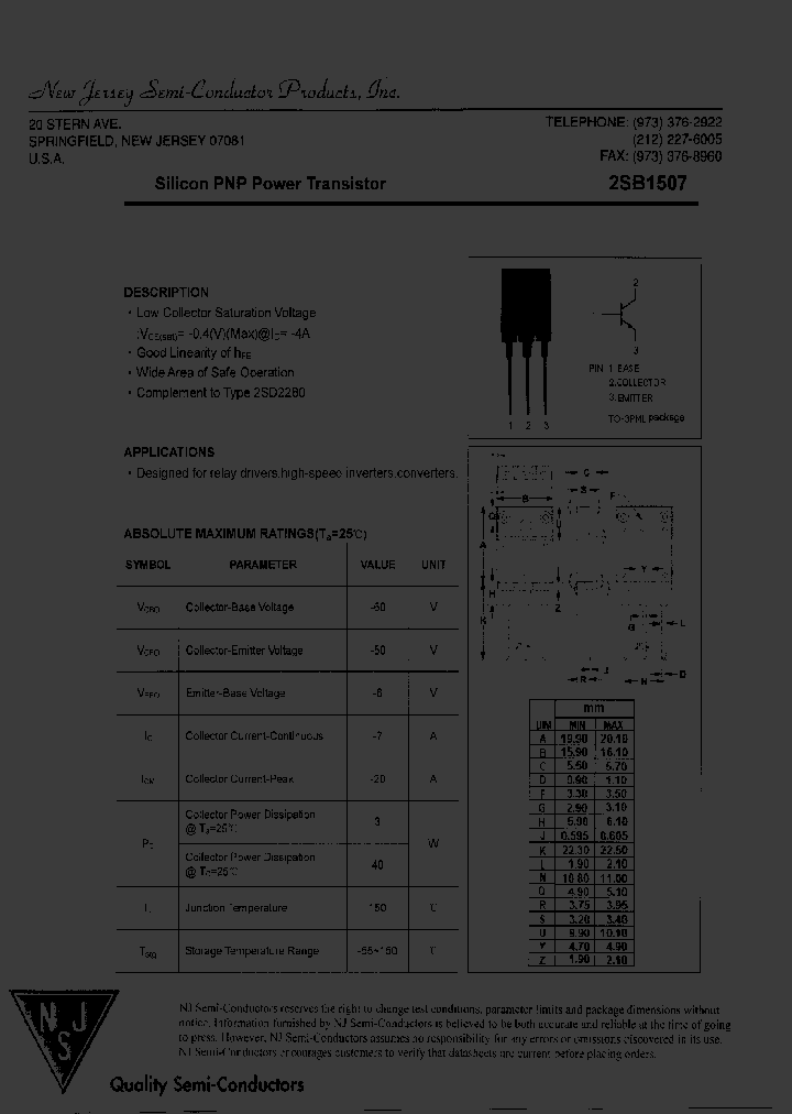 2SB1507_7560618.PDF Datasheet