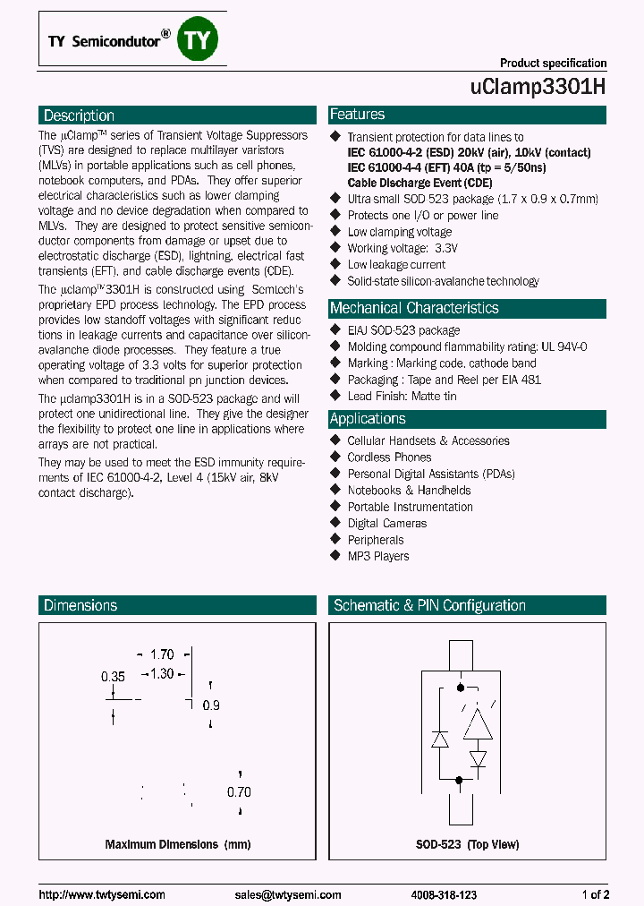 UCLAMP3301H-TCT_7561218.PDF Datasheet