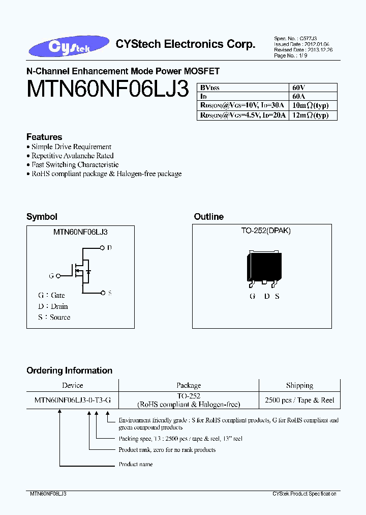 MTN60NF06LJ3_7568443.PDF Datasheet