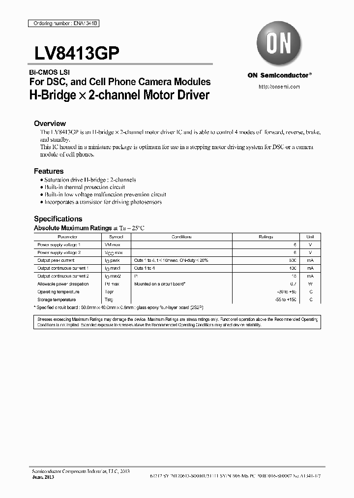 LV8413GP-TE-L-E_7574123.PDF Datasheet