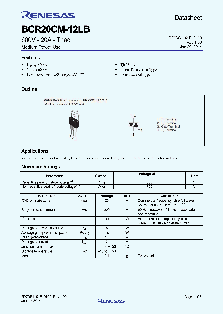 BCR20CM12LB_7602937.PDF Datasheet