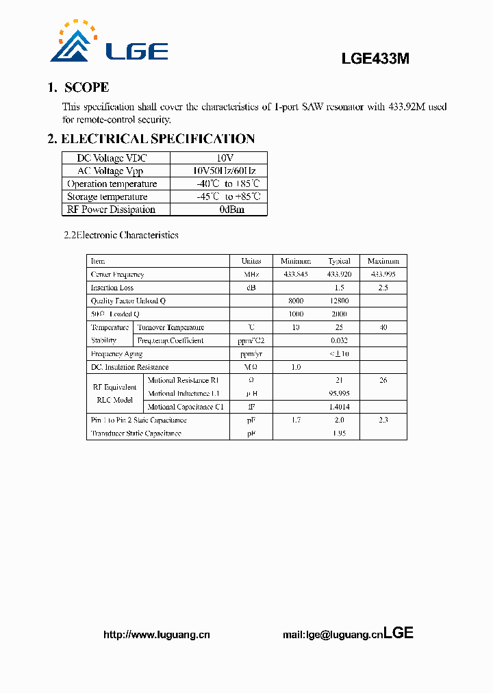 LGE433M_7603169.PDF Datasheet