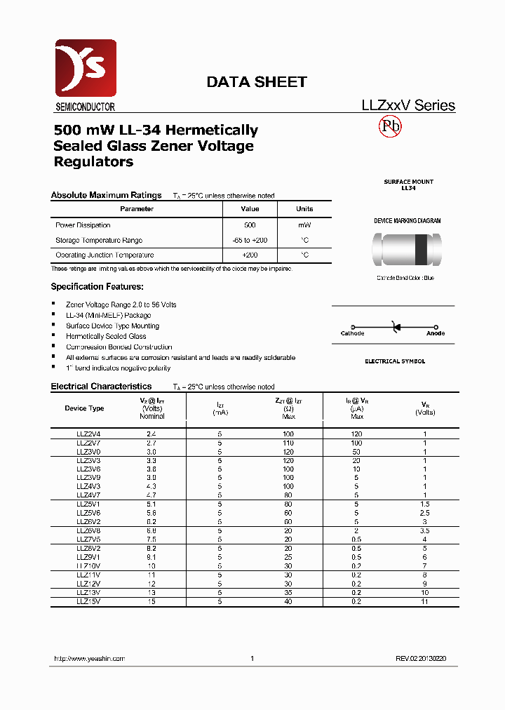 LLZ51V_7605254.PDF Datasheet