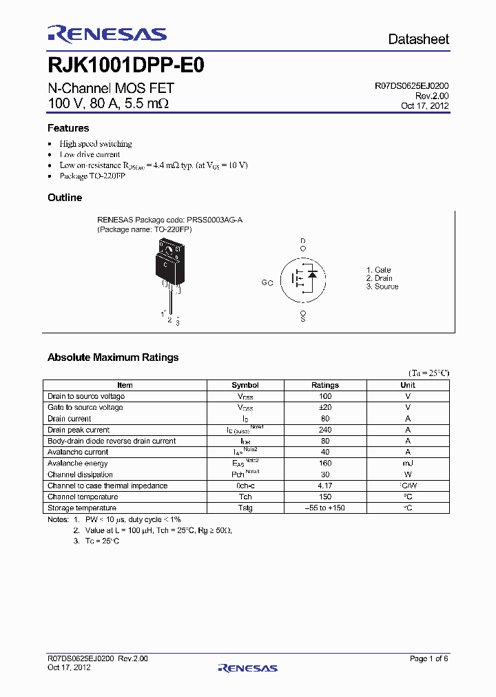 RJK1001DPP-E0_7606502.PDF Datasheet
