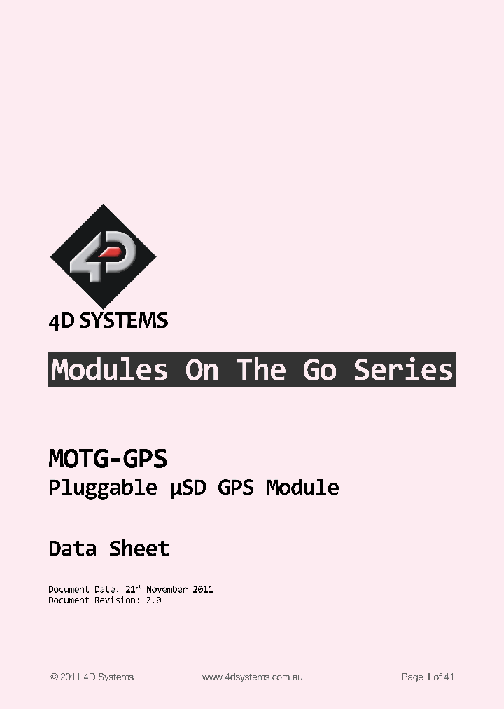 MOTG-GPS_7622801.PDF Datasheet