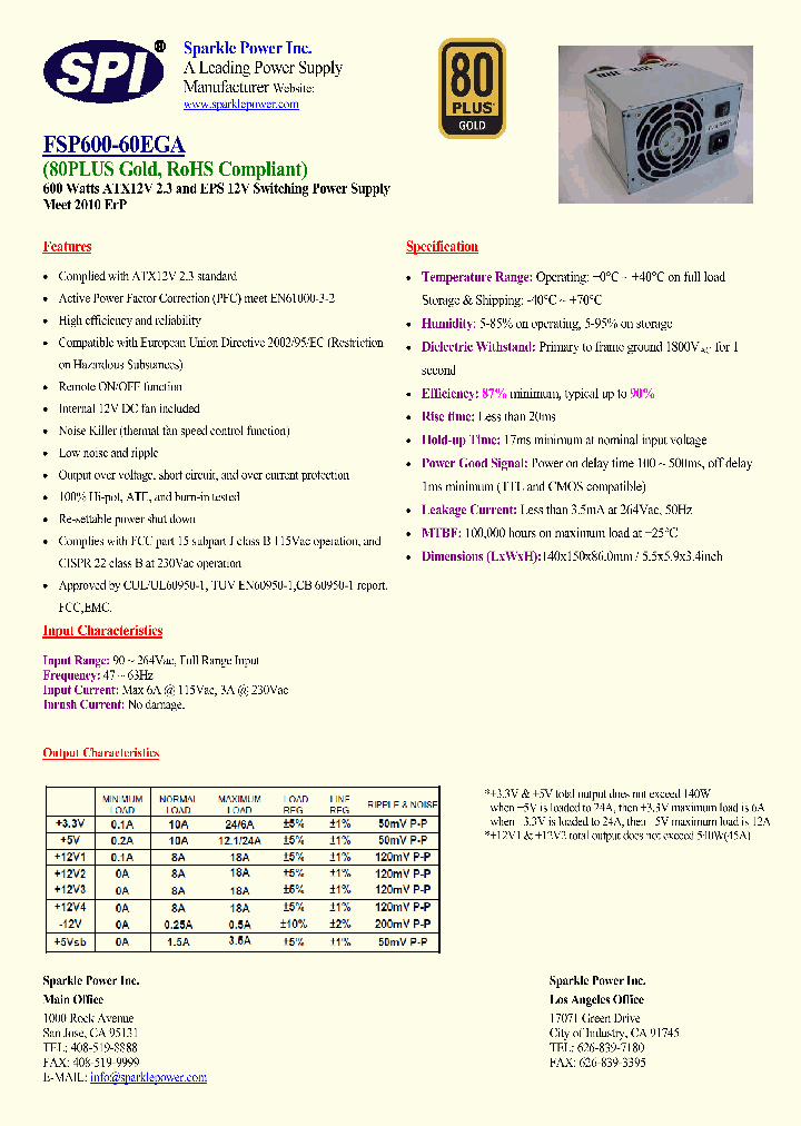 FSP600-60EGA_7623125.PDF Datasheet