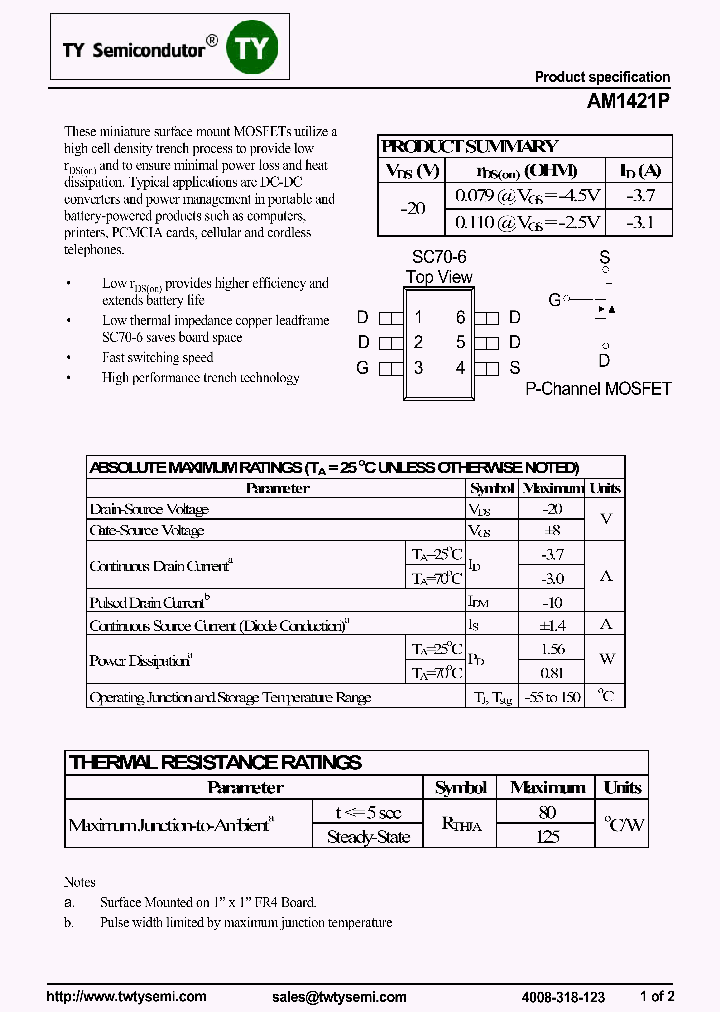 AM1421P_7625420.PDF Datasheet