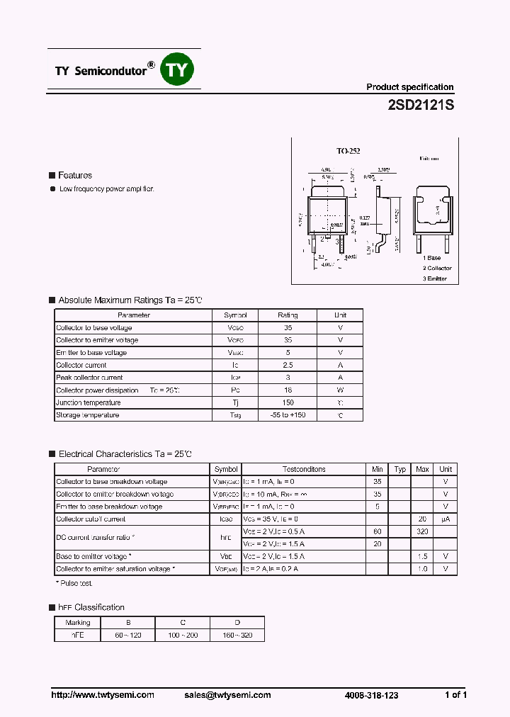 2SD2121S_7653820.PDF Datasheet