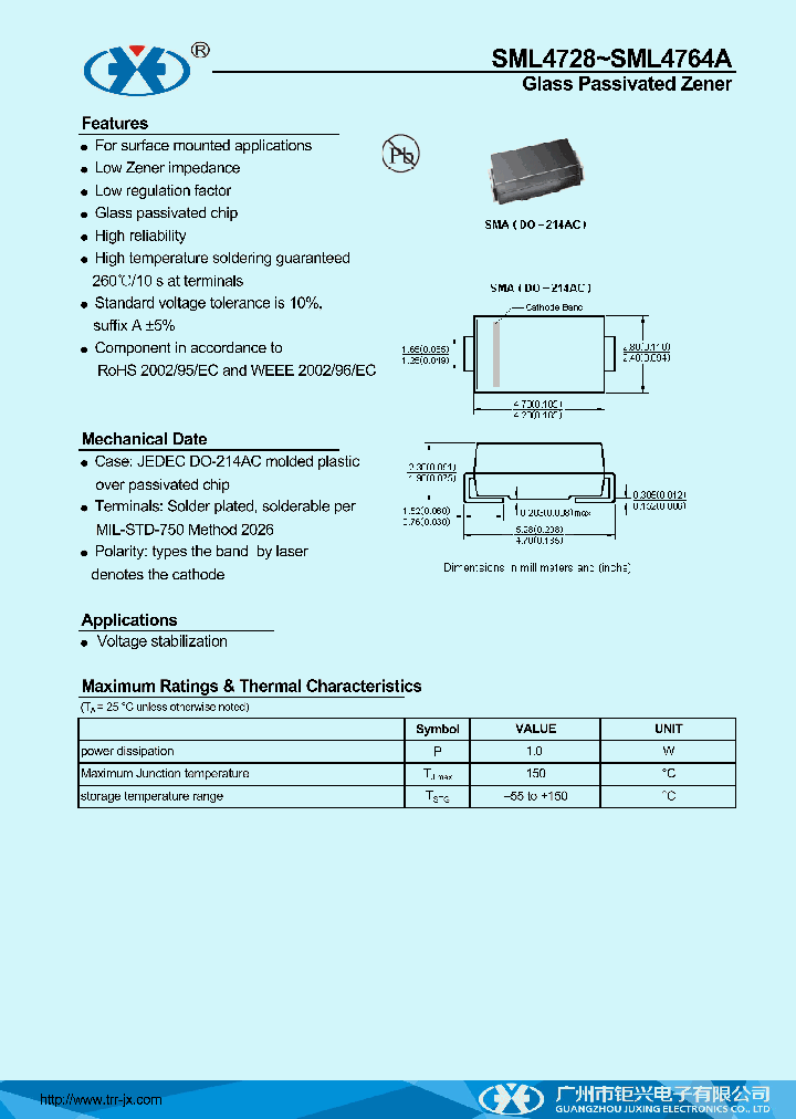 SML4750_7654103.PDF Datasheet