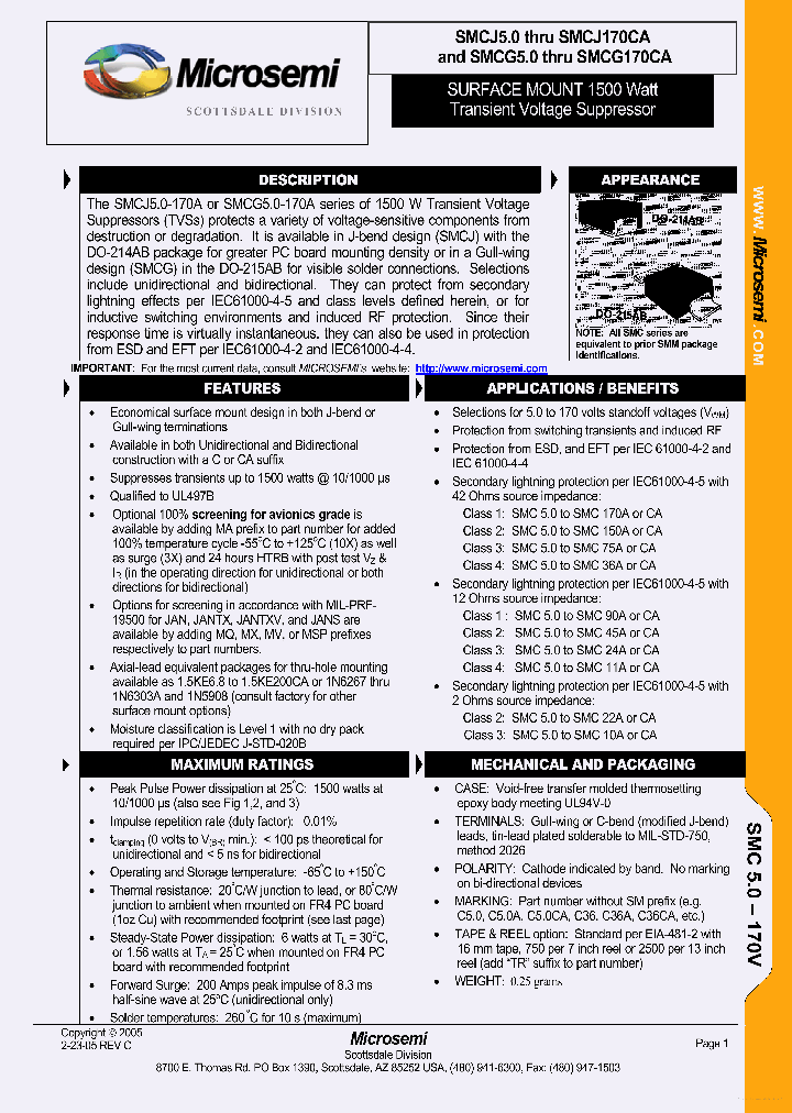 SMCJ26_7671520.PDF Datasheet