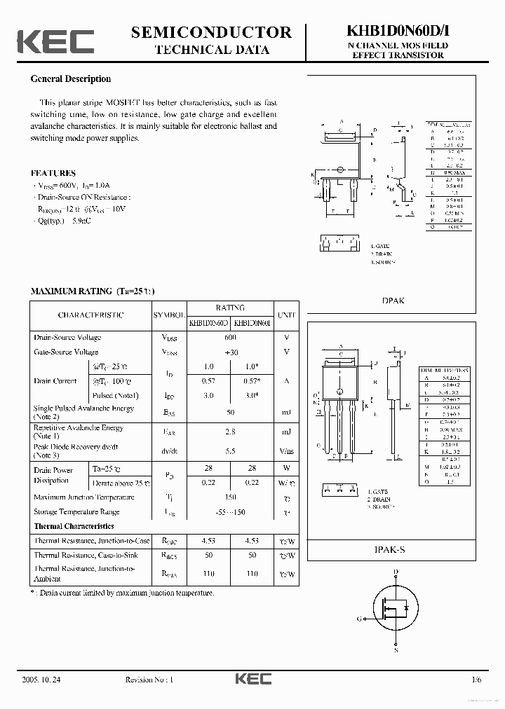 1D0N60D_7671997.PDF Datasheet