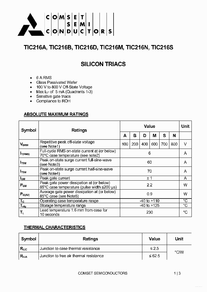 TIC216A_7672736.PDF Datasheet