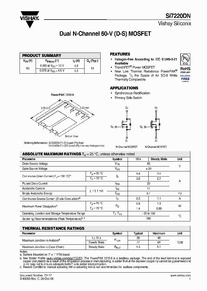 SI7220DN-T1-GE3_7674637.PDF Datasheet