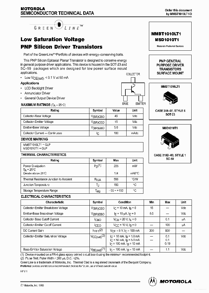 MSD1010T1_7675182.PDF Datasheet