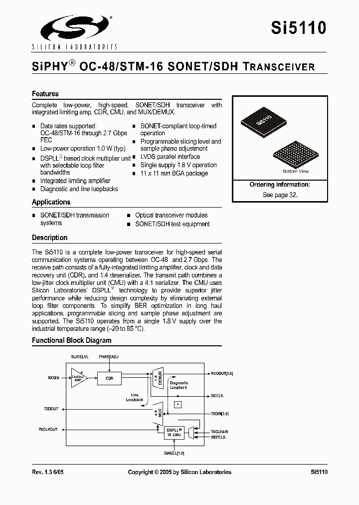 SI5110-G-XC3_7681787.PDF Datasheet