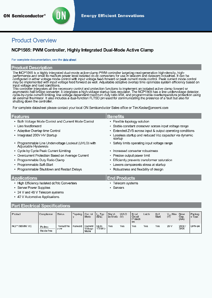 NCP1565_7683361.PDF Datasheet