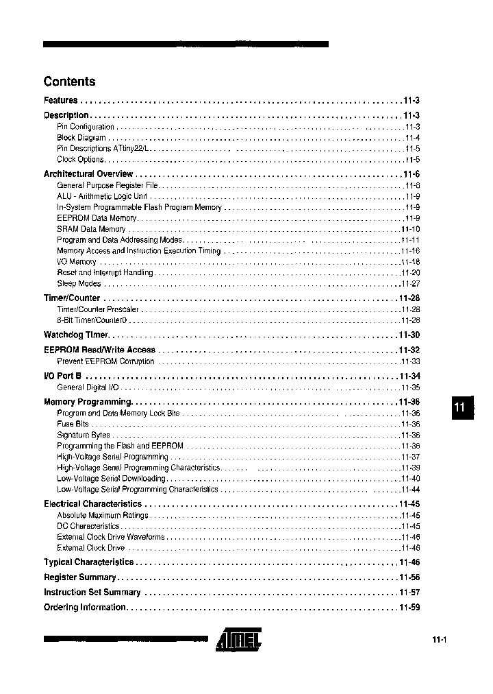 ATTINY22L-4PC_7683812.PDF Datasheet