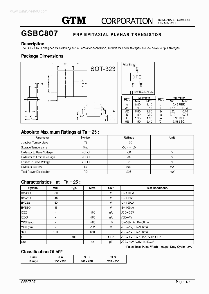 GSBC807_7699052.PDF Datasheet