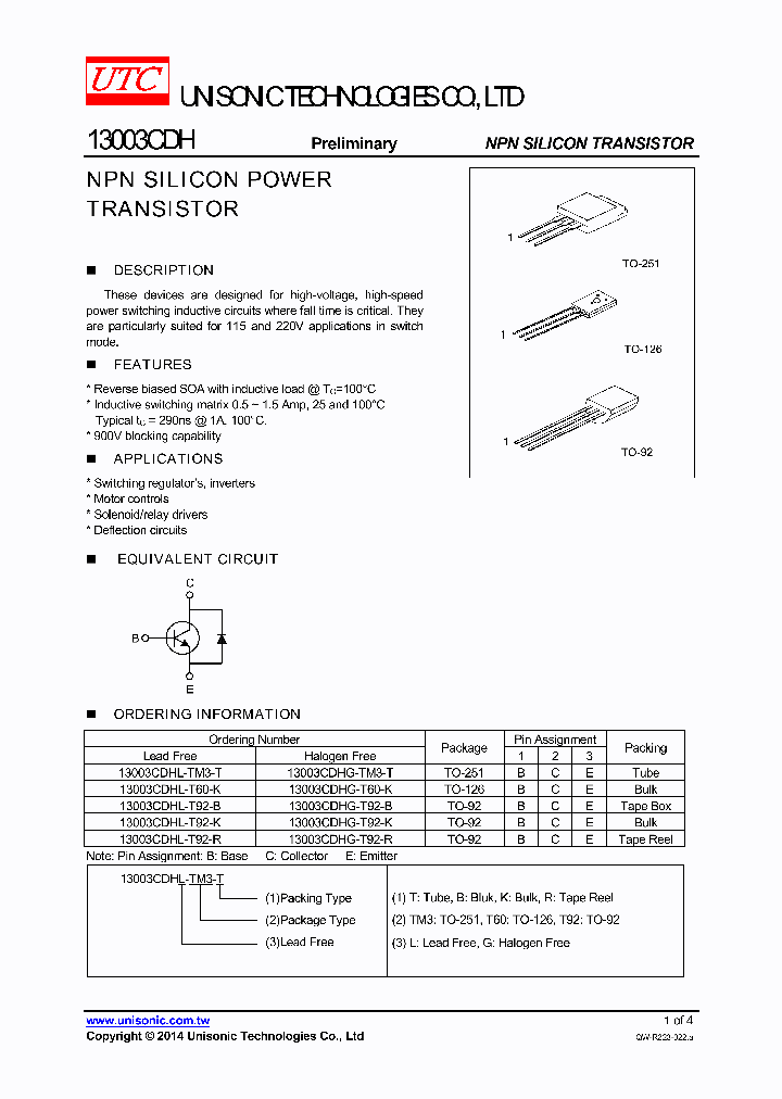 13003CDHG-T60-K_7700635.PDF Datasheet