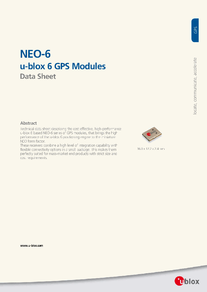 NEO-6_7703738.PDF Datasheet