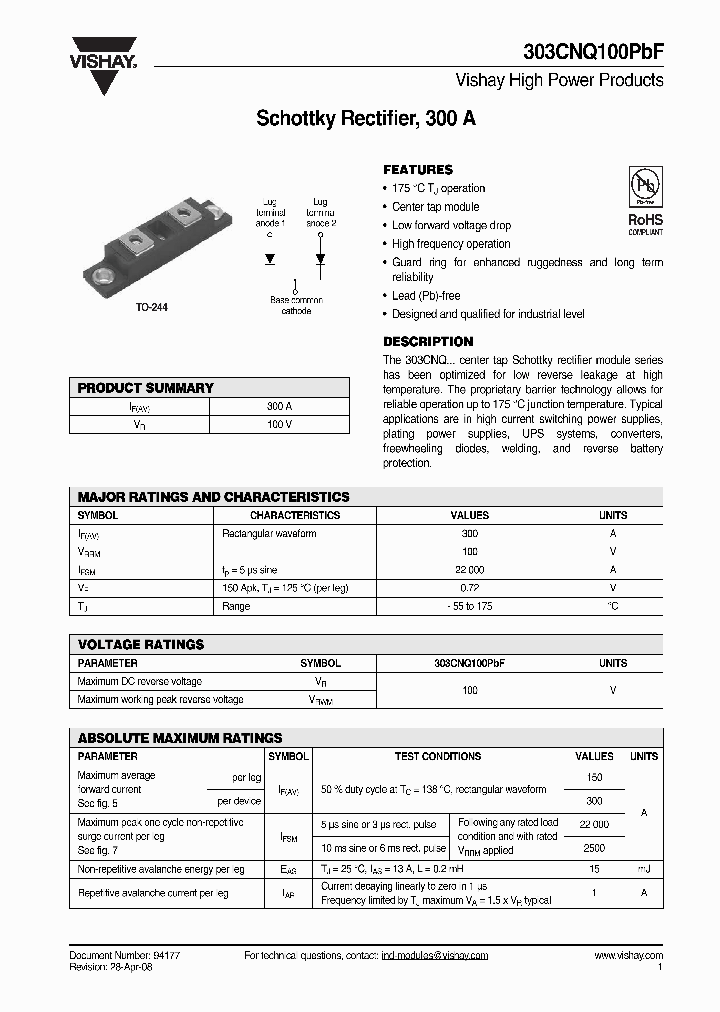 VS-303URA250_7716958.PDF Datasheet