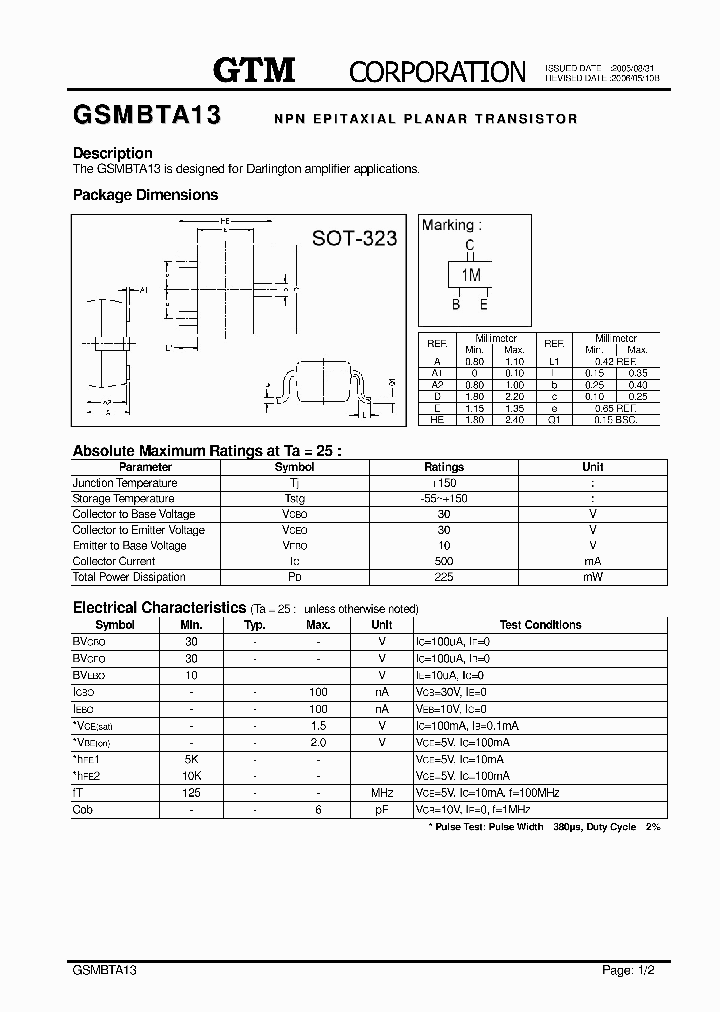 GSMBTA13_7719972.PDF Datasheet