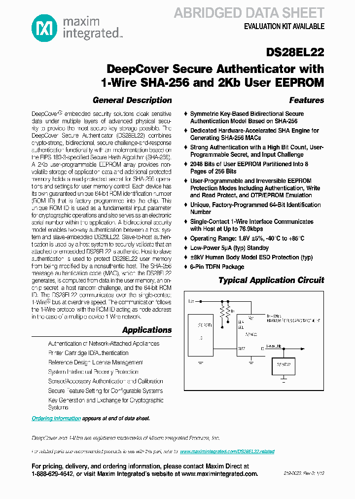 DS28EL22_7724538.PDF Datasheet