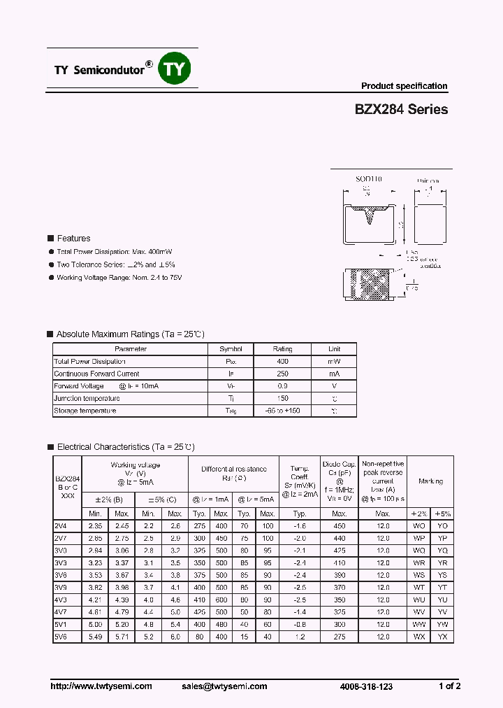 BZX284B3V3_7725272.PDF Datasheet