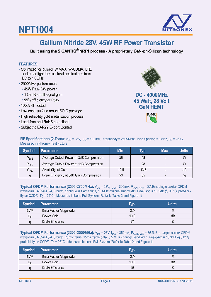 NPT1004_7726689.PDF Datasheet