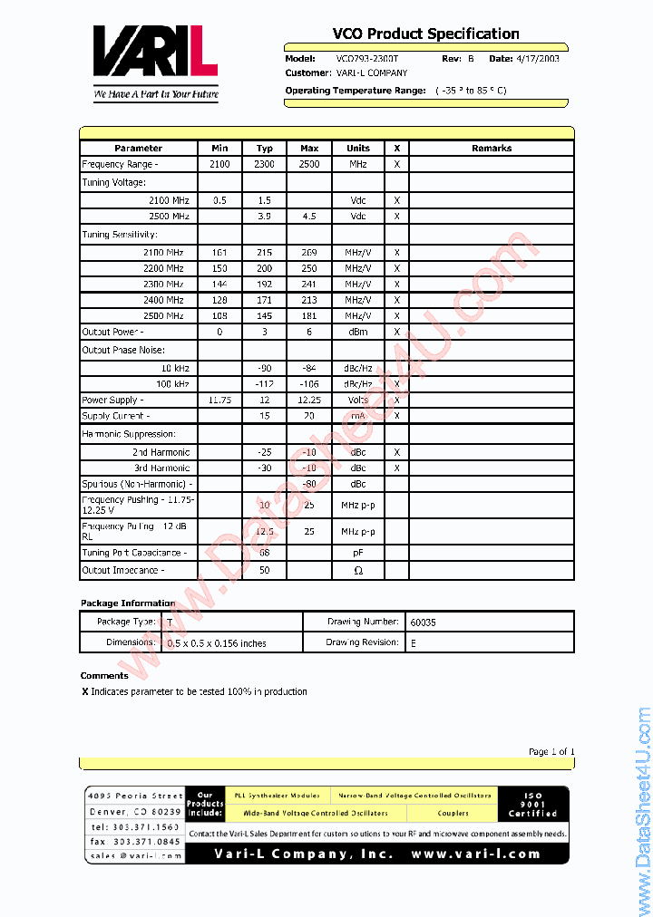 VCO793-2300T_7728616.PDF Datasheet