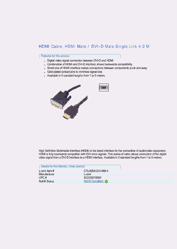 CTL-XL-HDMI-90_7730710.PDF Datasheet