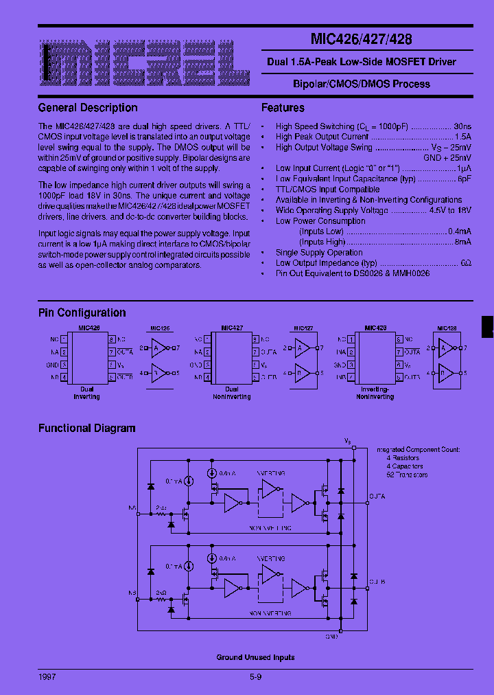 MIC426BN_7731217.PDF Datasheet