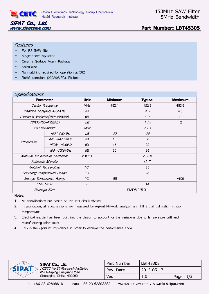 LBT45305_7735579.PDF Datasheet