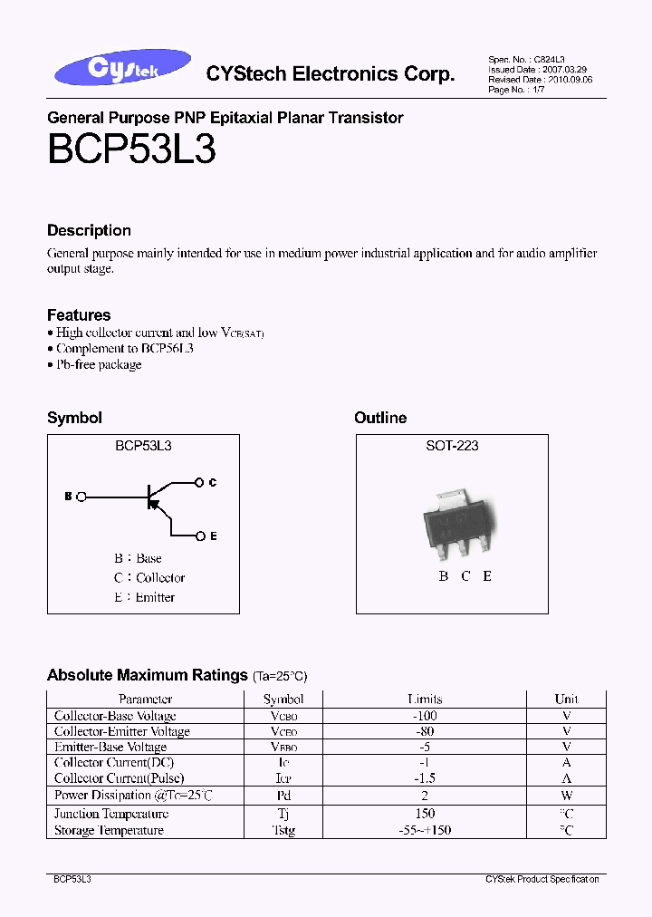 BCP53L3_7739607.PDF Datasheet