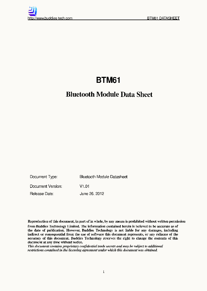 BTM61_7738270.PDF Datasheet