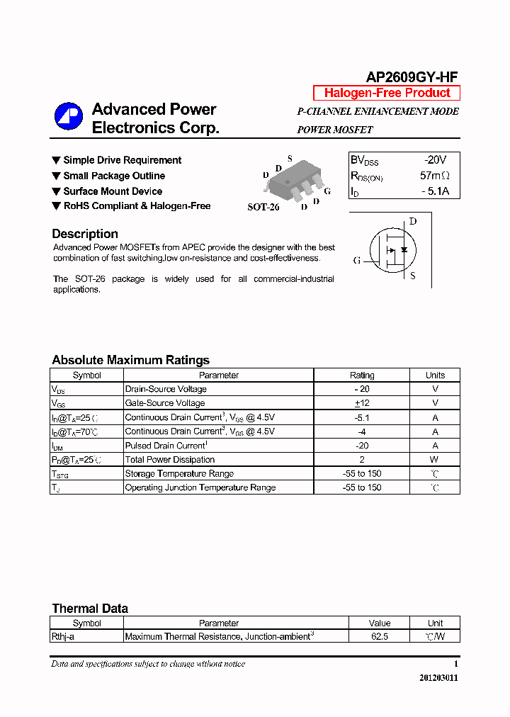 AP2609GY-HF_7739597.PDF Datasheet