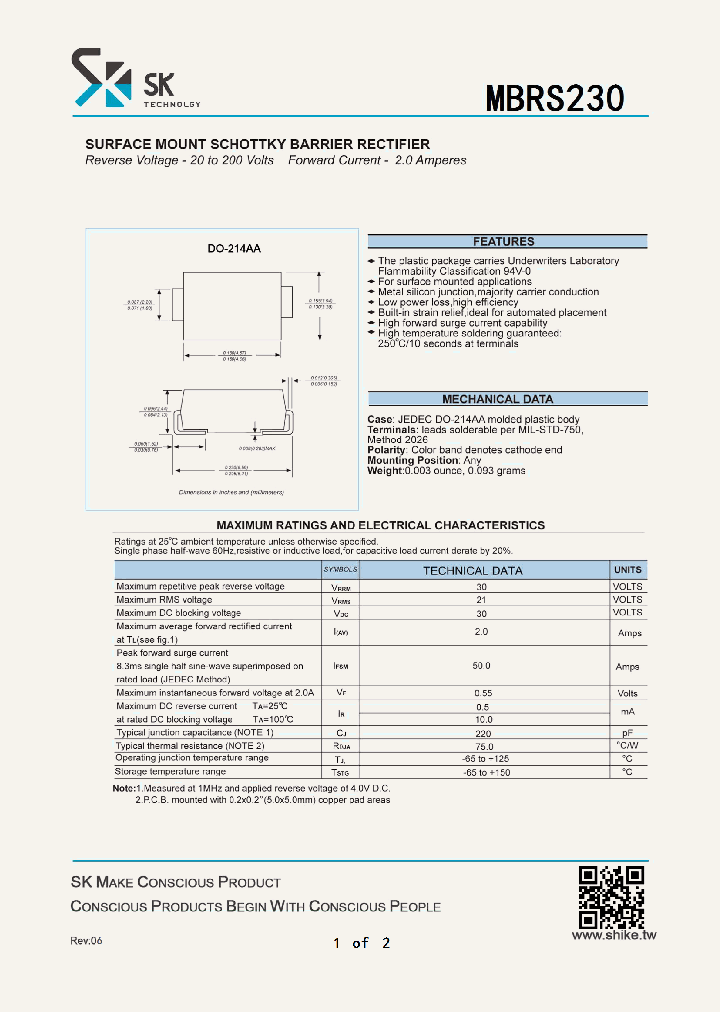 MBRS230_7748521.PDF Datasheet