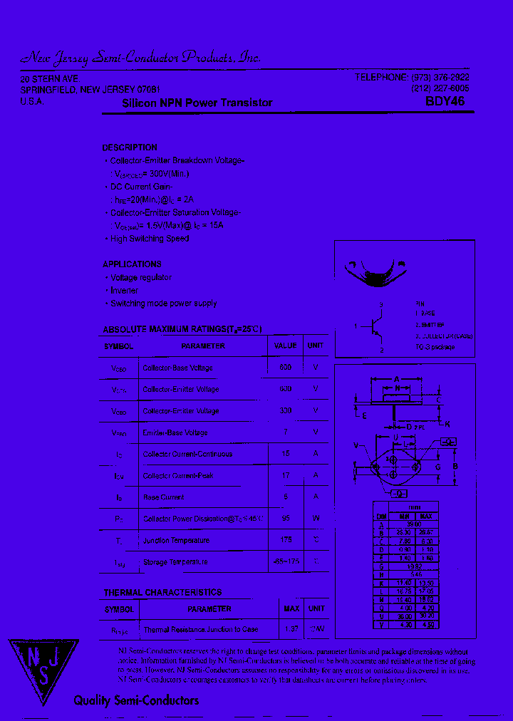 BDY46_7751871.PDF Datasheet