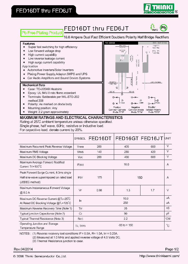 FED16DT_7777607.PDF Datasheet